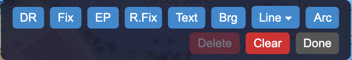 The plotting toolbar